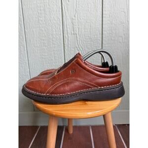 Born Men's Leather Slip On Mules Size 9